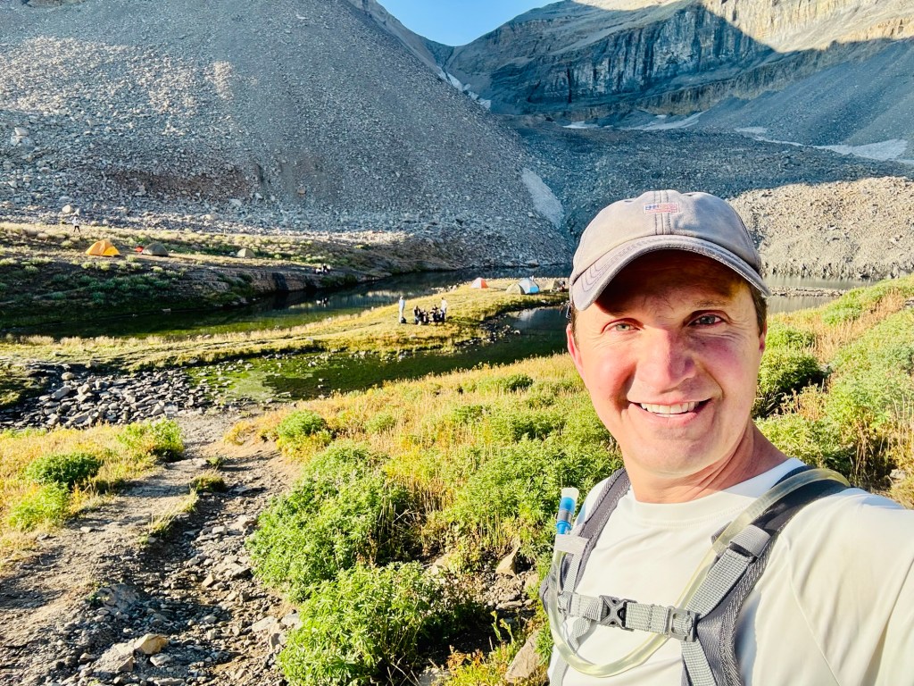 Passing by dEmerald Lake, on my way up to the summit!