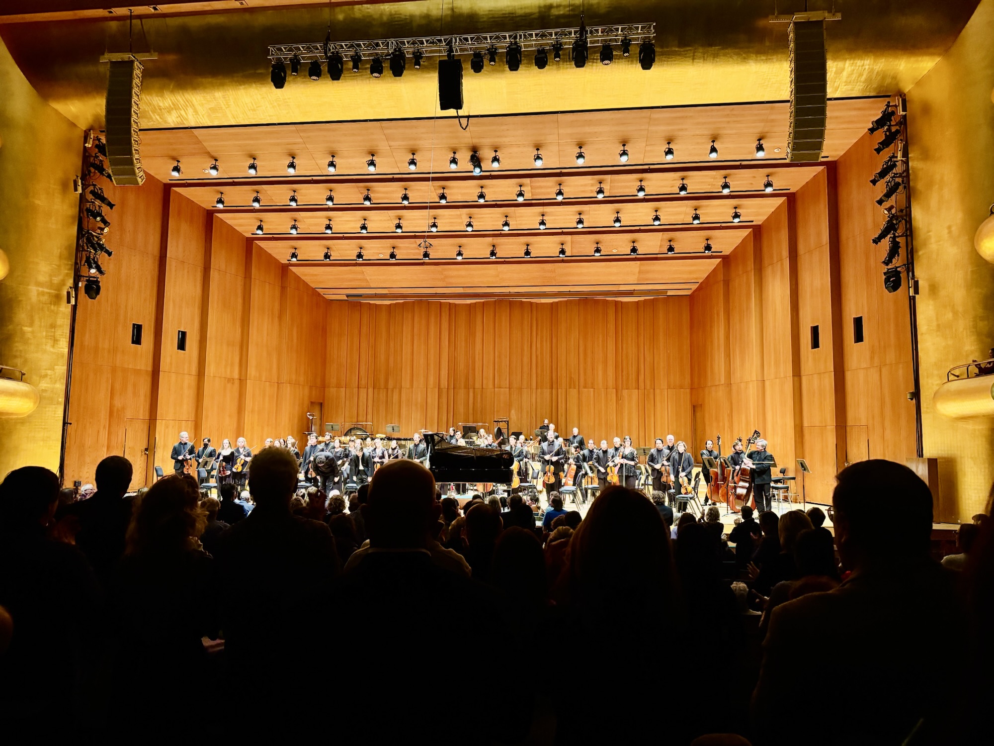 Standing Ovation of the Utah Symphony Orchestra at Abravanel Hall, with Jared Harding Wilson listening to Antonín Dvořák and Ludwig van Beethoven