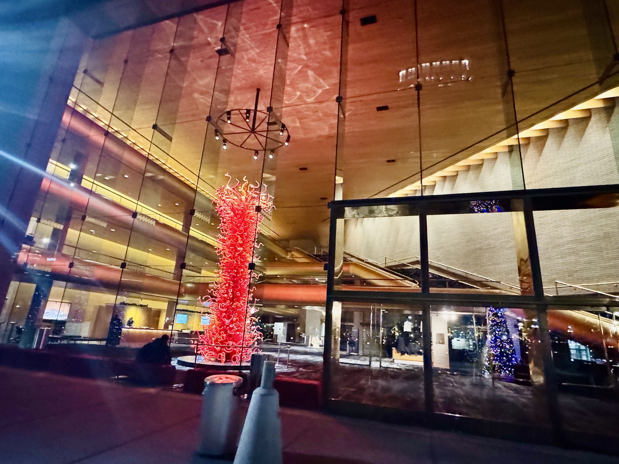 The Chihuly Glass Statue at Abravanel Hall - Outside looking in with Jared Harding Wilson