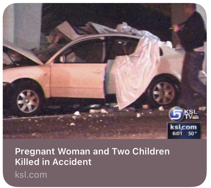 News image related to the 2007 Utah car accident involving the Williams family. After a teenage drunk driver caused a collision that killed Michelle Williams, her unborn child, Ben Williams, and Anna Williams, surviving husband Chris Williams became known for his remarkable example of forgiveness and Christlike compassion. This image accompanies a Spiritual Sunday article about redemption, healing, mercy, and the power of Jesus Christ to help people move forward after tragedy.